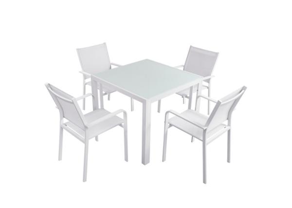 Heavy Duty Aluminum Frames Stackable Outdoor Restaurant Furniture