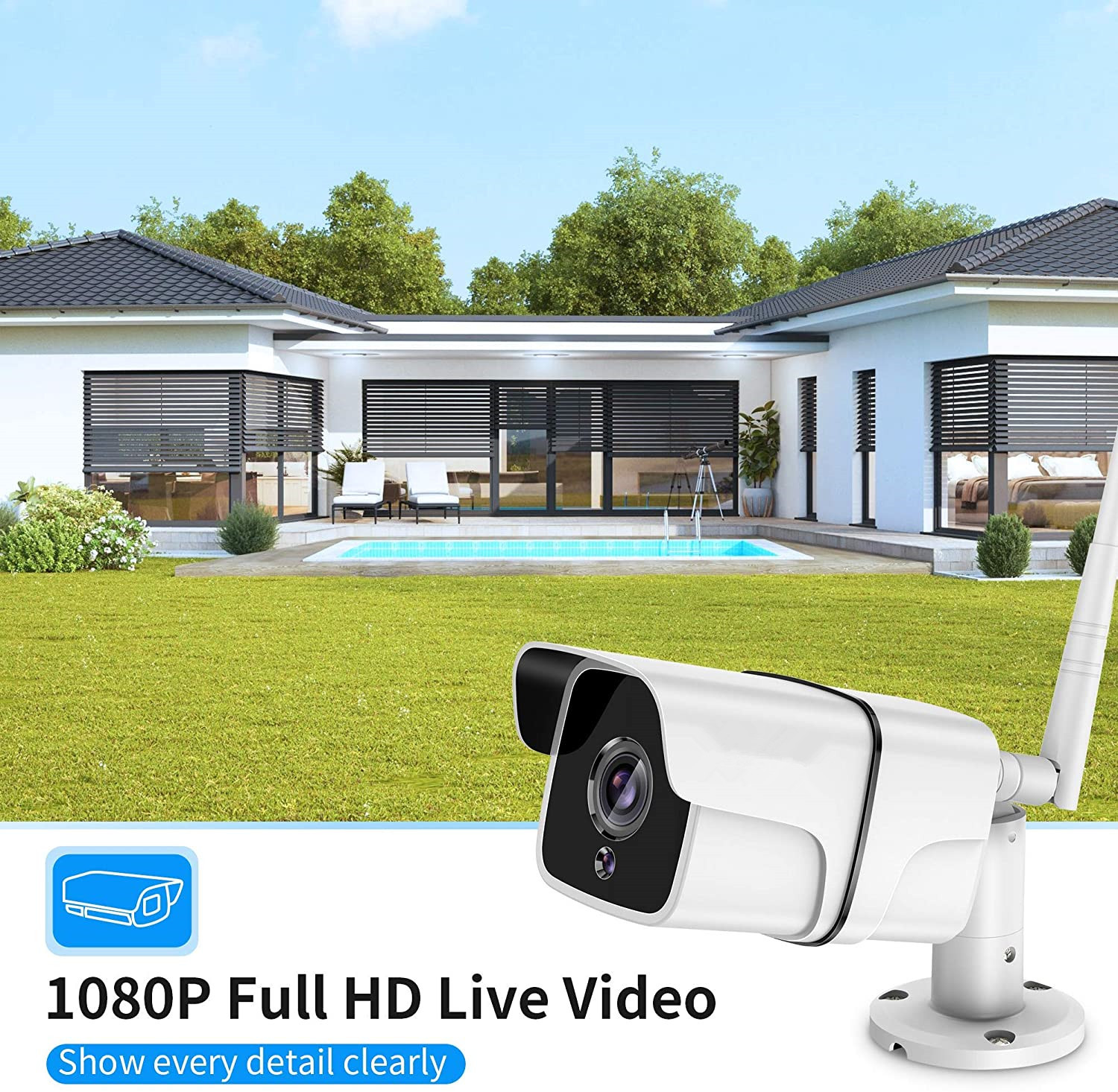 Беспроводное на открытом воздухе камеры 2.0MP Cctv крытое