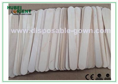 Depressor de língua de madeira cirúrgico/médico dos produtos descartáveis do hospital, 15*1.8cm
