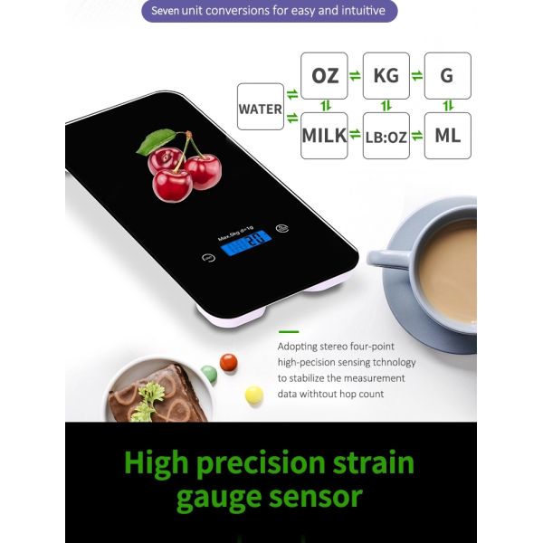 5000g Kitchen Scale Digital Kitchen Food Weighing Scale Electronic Kitchen Scale 1g