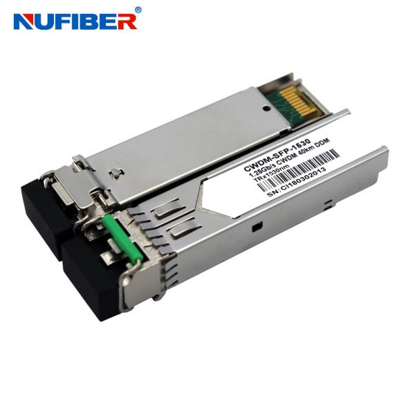 155Mb/S 120km CWDM SFP Transceivers Duplex LC 1270nm 1610nm SM DDM