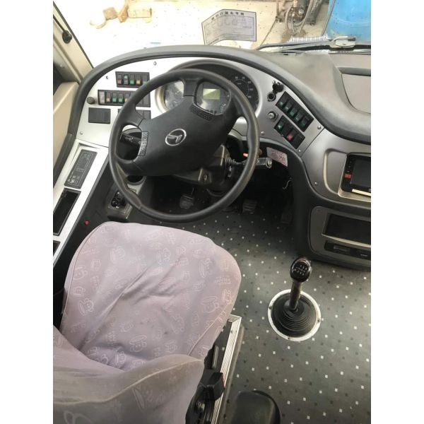 Kinglong Brand Used Tour Bus Sencond Hand Bus XMQ6898 39seats With AC Rear Engine Blue And White Color Good Condition