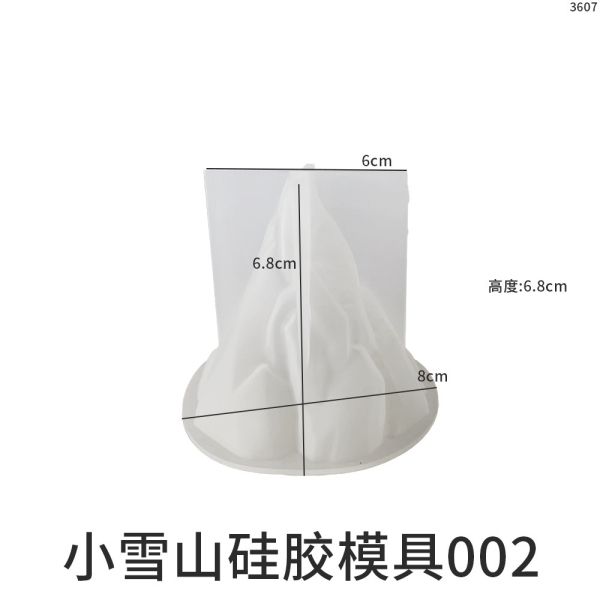DIY Snow Mountain Aromatherapy Candle Mold Flame Mountain Single Three Dimensional Cone Iceberg Ice Cream Gypsum Silicone Mold