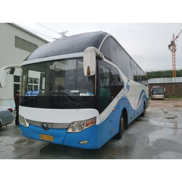 55 автошина 6050mm Yutong мест 6 используемое колесной базой везет левые двойные двери на автобусе упаковки обнаженной фигуры ручного привода с ABS