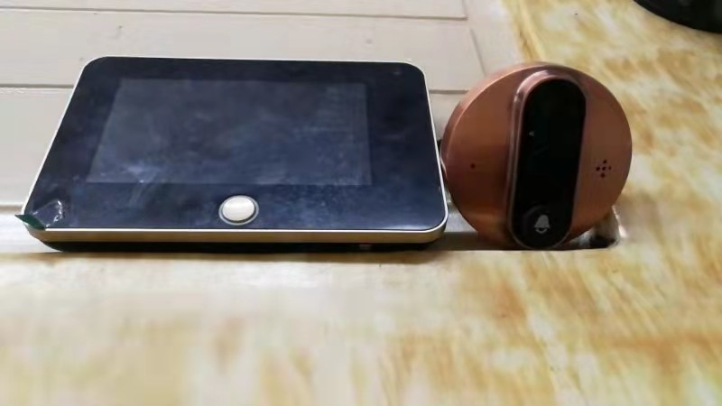 1080P инфракрасн батареи дверного звонока 5000mAH Peephole WIFI видео- ОТРЕЗАЛО автоматический переключатель