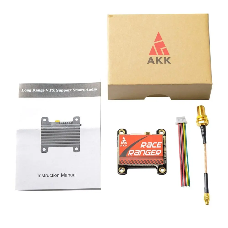 AKK Race Ranger 5.8G Long Range Transmitter VTX FPV 1.6W Smart Audio Free Rider Drone Accessory Superior to RUSH TANK SOLO 1.6W