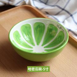 Creative Hand Painted Baking Ceramic Bowl , Watermelon Pattern Porcelain Ice Cream Bowls