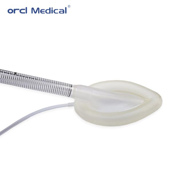 Masque laryngaire PVC jetable sans latex pour les voies aériennes d'anesthésie d'urgence