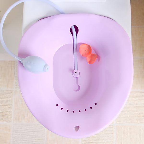 Sobre o assento da sanita para Yoni Steam e Sitz o banho embebem - Vaginal Steaming Tub - a bacia para hemorroidas e após o parto