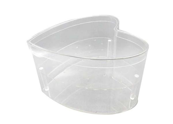 Gifts Packing Square Acrylic Box , Luxury Love Heart Shape Acrylic Box For Roses