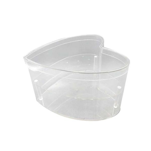 Gifts Packing Square Acrylic Box , Luxury Love Heart Shape Acrylic Box For Roses