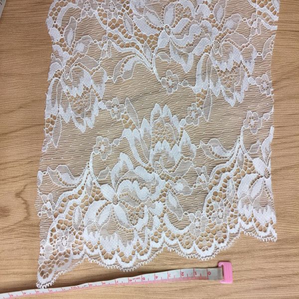 30cm wide 2017 New Fashion Lace Border/ underwear cotton lace edge in Ivory Color