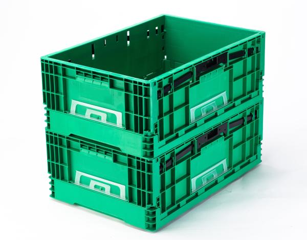 Customized Logo Tool Storage Collapsible Plastic Container for Warehouse Storage
