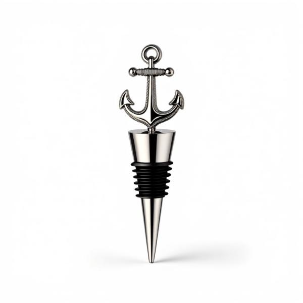 3D Die Struck Design Vintage Brass Wine Stopper
