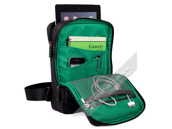 Stylish nylon 11” messenger bag for new iPad & other tablet & netbook MA-067