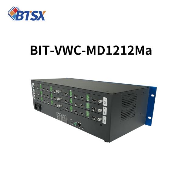 12 X HDMI 2.0 Input Interface Control Room Video Wall with Power Consumption of 72W 3 input cards