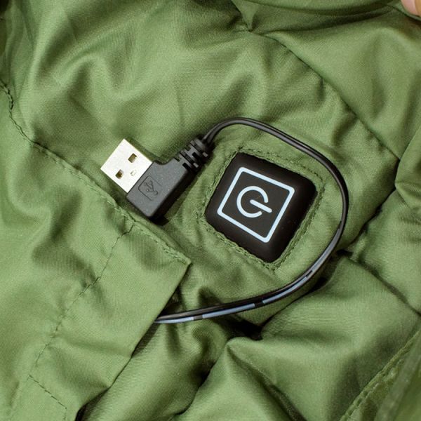 1.5kg Double Zipper Battery Heated Polyester Sleeping Bag