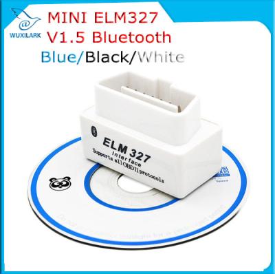White V1.5 Super Bluetooth ELM 327 optional Version 1.5 elm327 interface supports Torque Car Code