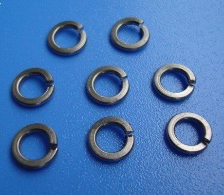 White / Yellow Zinc Split Lock Washer , Belleville Disc Spring Washer Carbon Steel
