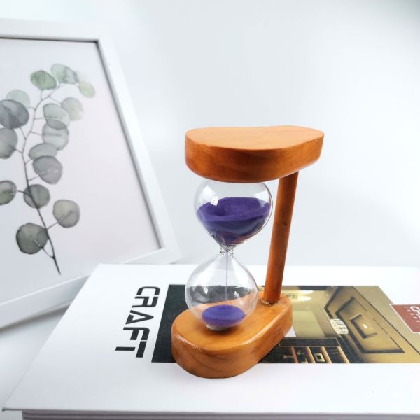 Wholesale  Promotional Wooden Sand Timer Hourglass For Kids