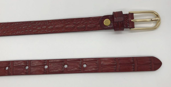 Пояс неподдельного крокодила кожаный, ширина поясов 1.8cm женщин декоративная