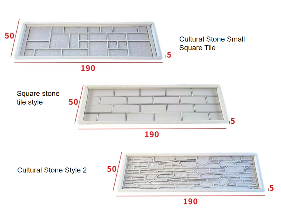 Decorative Concrete Plastic Wall Panel Fence Mold Precast Fence Mould