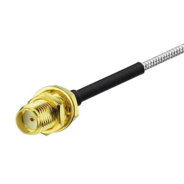 SMA Pigtail RF Connector Cable Assembly with 0~3GHz Frequency, 1.2 VSWR, and Gold Plated Brass