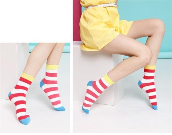 2015 Newest christmas promotional style customized thick winter cotton socks for women