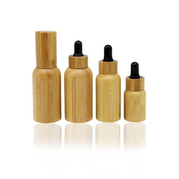 Hanya Boston Dropper Bottles 30ml 50ml 100ml Bamboo Essential Oil Bottle