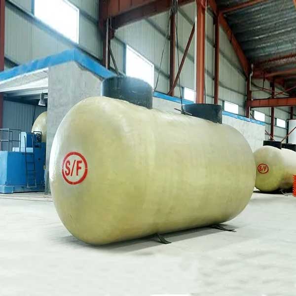Fiberglass Steel Fuel Oil Storage Tank 30000-50000L Industrial Double Layer
