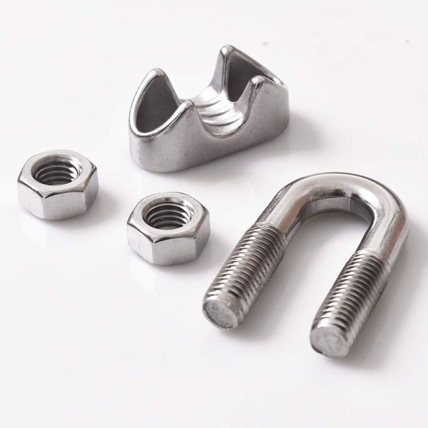 Stainless Steel Wire Rope Clip Clamp in Metric Measurement for 4.6mm 7.9mm 10mm and 12mm Applications