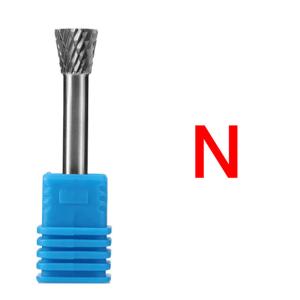 Carbide Sn-5 Forma N 1/8 "Diâmetro da haste 1/4" Diâmetro da cabeça Sólido Duplo