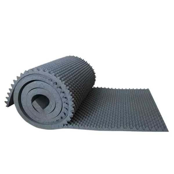 Wave Shaped Black Sound Panels Noise Cancelling Foam For Studios & Offices