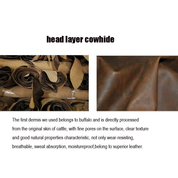 Pure Cotton Lining Dirt Proof Real Leather Camera Bag