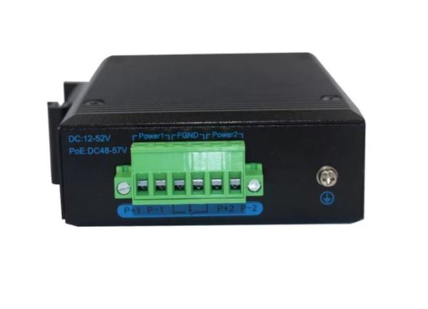 Industrial Fiber Media Converter 10/100/1000M 2 SFP with 4 RJ45 port Singlemode SMF Duplex 1310nm 20KM