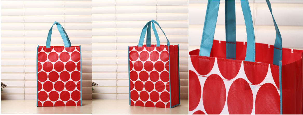 ODM Eco Non Woven Grocery Bags Lamination Tote With Full Color Printing