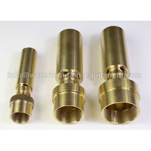Brass Outdoor Water Fountain Equipment Garden Water Adjustable Jet G1 / 2
