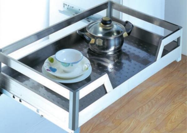Loadable / Endurable Iron Kitchen Pull Out Basket With Chrome Plated Finish