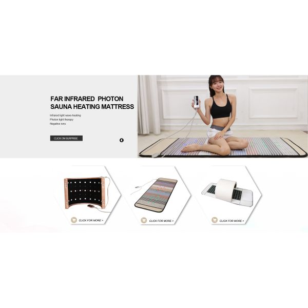 Регулируемый термостат Дальний инфракрасный нагреватель Мат Нефрит турмалин драгоценный камень Тепловой