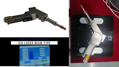 Ручная двойная двигательная лазерная сварочная головка для лазерной резки алюминиевой стали 2000 Вт
