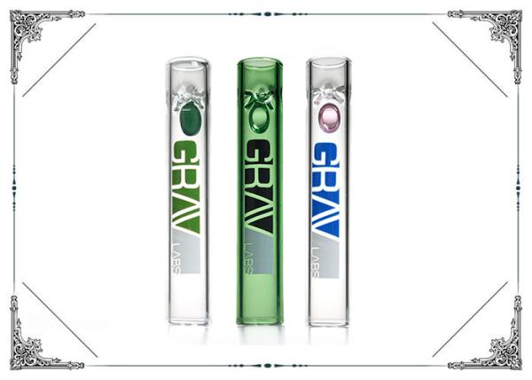 3.5 Inches Long 2.5 mm Thickness Glass Smoking Tube Cheap Chillum Pipes