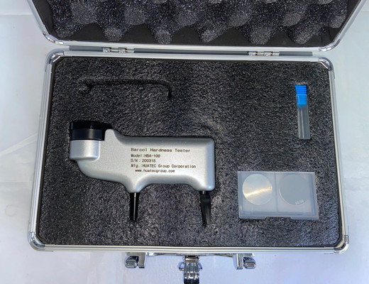 HBA-100 Handheld Barcol Hardness Tester Fiberglass Hardness Testing Instrument with Standard Test Blocks