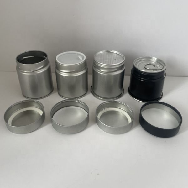 OEM Matcha Tea Powder Metal Tin Cans 20g 30g 50g 60g 70g Tinplate Cans