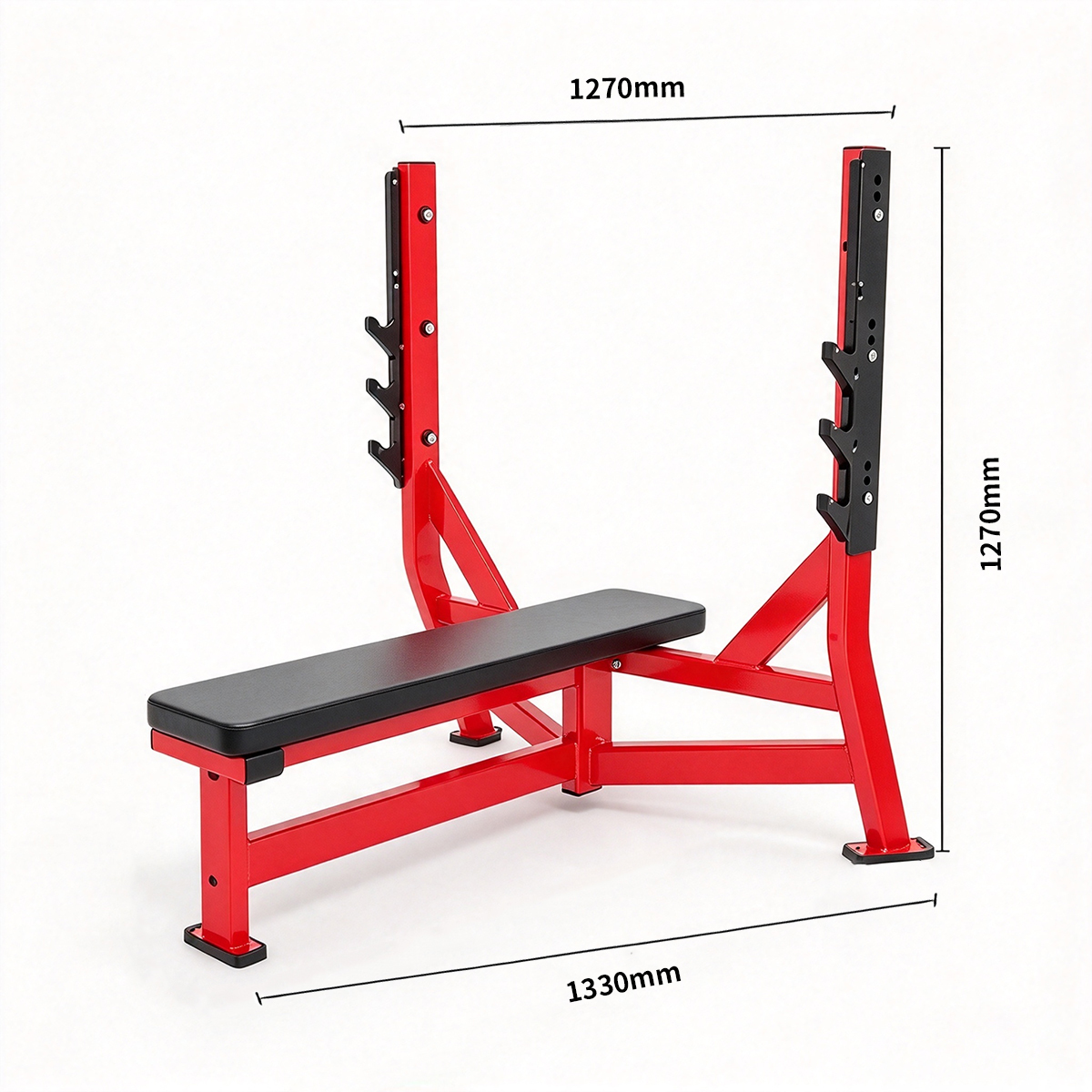 Olympic Flat Press Steel Plate Loaded Chest Press Machine for Commercial Gym Training
