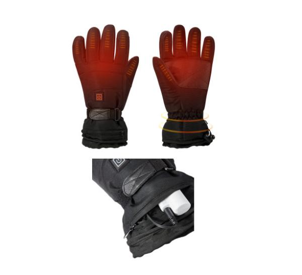 Poliéster caloroso recarregável Windproof 2200mAh das luvas