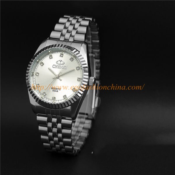 004A Couple Watch Pair Watches Man Woman Watch Ladies Watches Stainless Steel Watch New