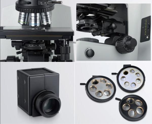 Semi Apochromatic Optical Metallurgical Microscope Objective 400x Trinocular Head