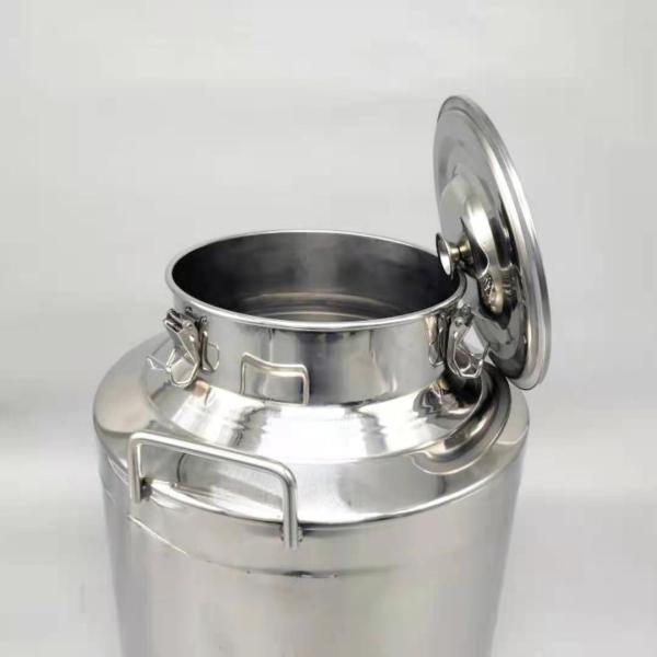 50L Sliver Colour Cow Used 304 Stainless Steel Transport Milk Cans
