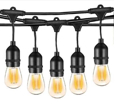 Luzes exteriores Shatterproof da corda do bulbo do diodo emissor de luz 2W do pátio 33FT