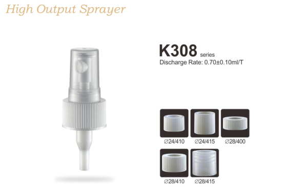 Fine Mist Pump Sprayer LDPE 0.70cc Wear Resistant 24/410 28/410